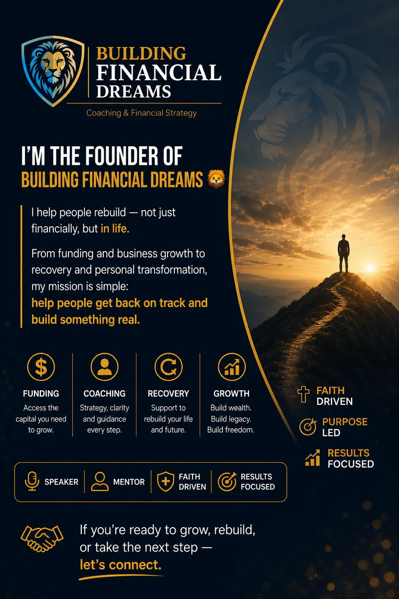 Brian Tort founder of Building Financial Dreams graphic